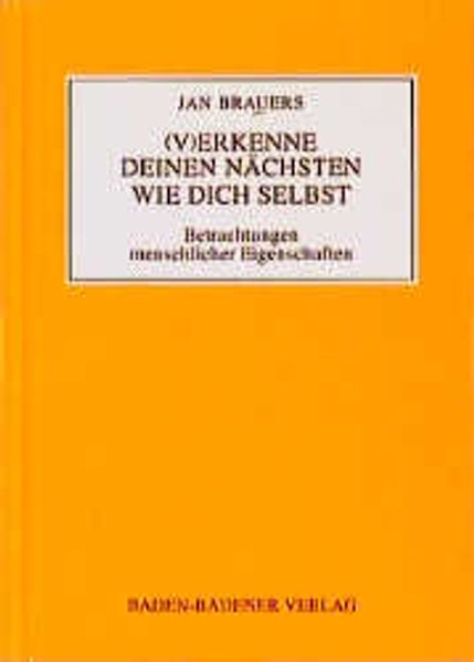 Cover von Einer weiss alles – Sie bald mehr. (V)Erkenne deinen Nächsten wie… / (V)Erkenne deinen Nächsten wie dich selbst