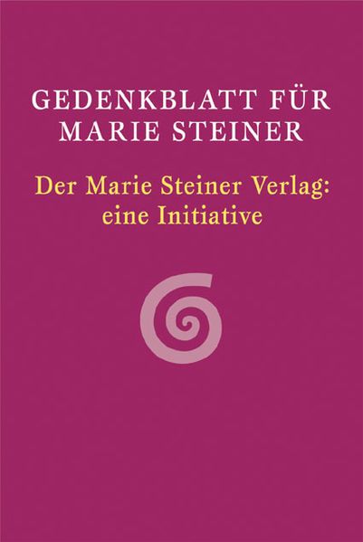 Cover von Gedenkblatt für Marie Steiner