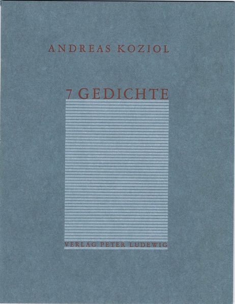 Cover von 7 Gedichte