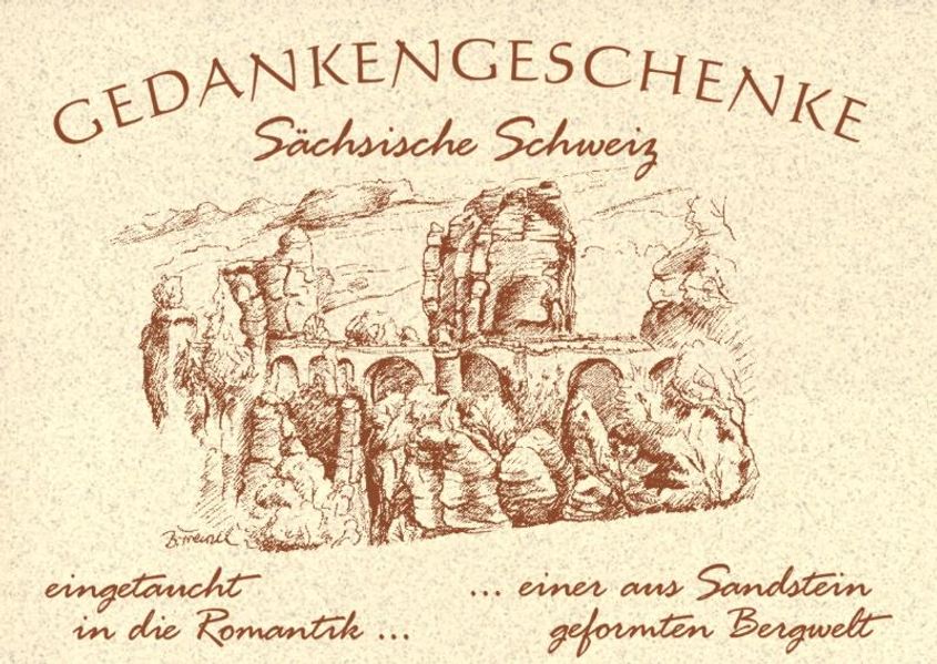 Cover von Gedankengeschenke – Eingetaucht in die Romantik einer aus Sandstein geformten Bergwelt