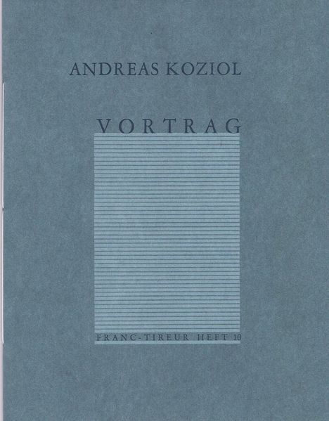 Cover von Vortrag