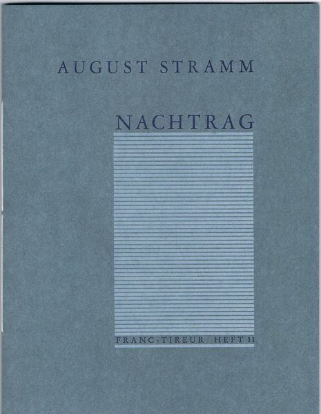 Cover von Nachtrag