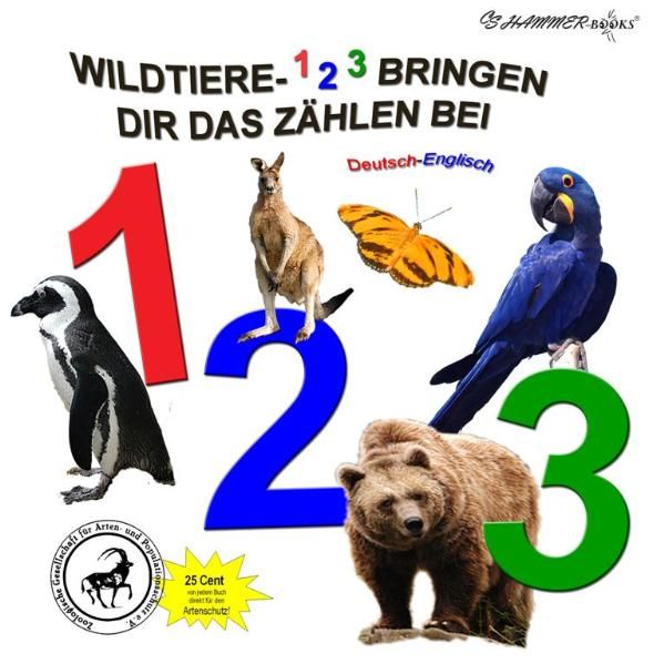 Cover von Wildtiere – 1-2-3- bringen dir das Zählen bei