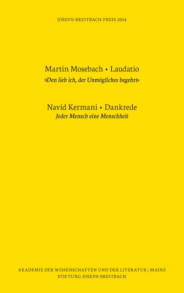 Cover von Joseph-Breitbach-Preis 2014
