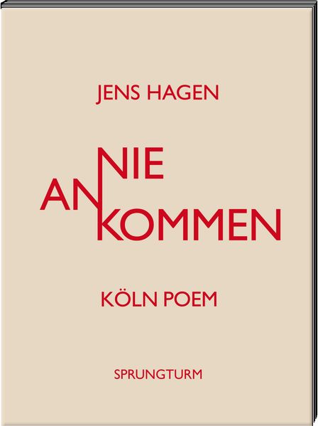 Cover von Jens Hagen Nie ankommen