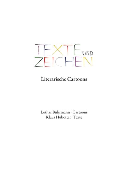 Cover von Texte und Zeichen