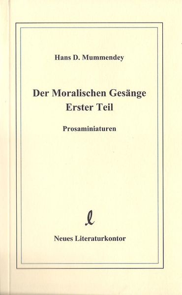 Cover von Der Moralischen Gesänge Erster Teil