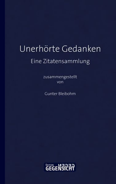 Cover von Unerhörte Gedanken