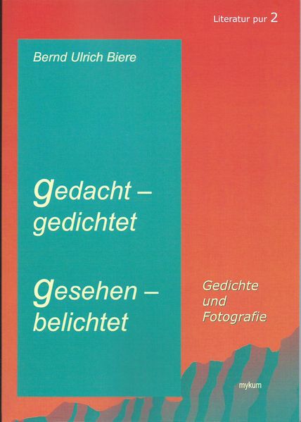 Cover von gedacht – gedichtet, gesehen – belichtet
