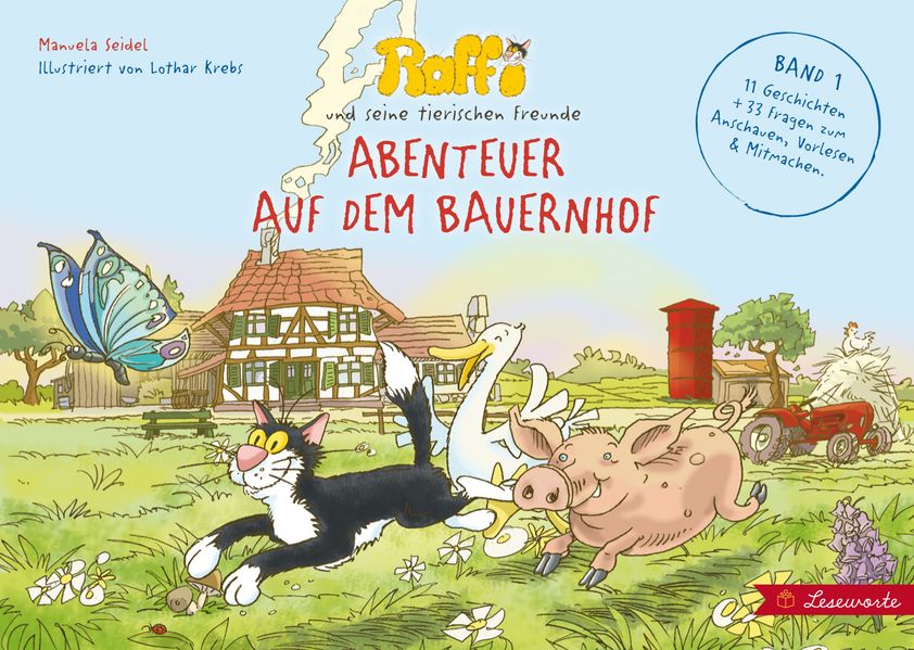 Cover von Raffi und seine tierischen Freunde. Abenteuer auf dem Bauernhof.