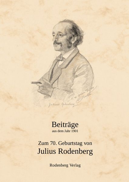 Cover von Zum 70. Geburtstag von Julius Rodenberg