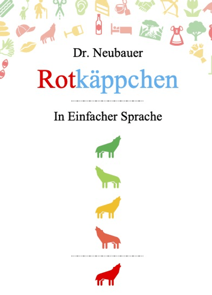 Cover von Rotkäppchen in einfacher Sprache