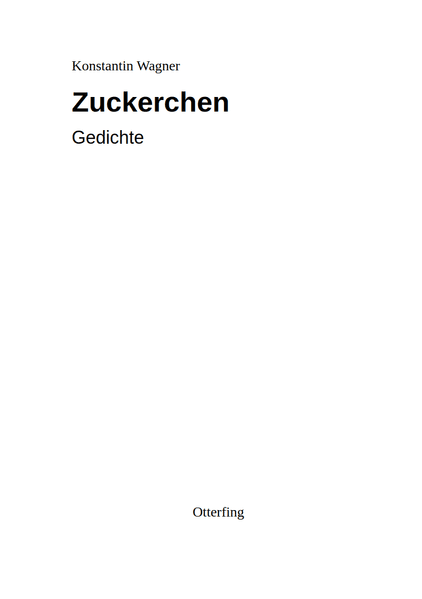 Cover von Zuckerchen