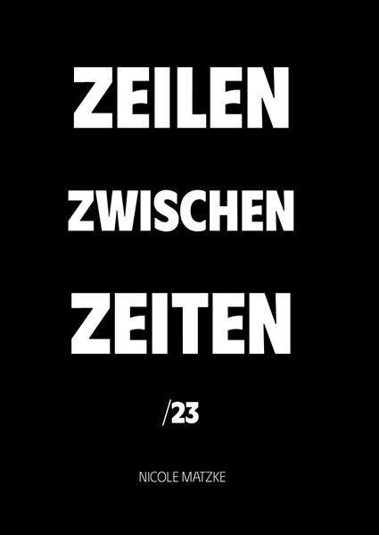 Cover von Zeilen zwischen Zeiten /23