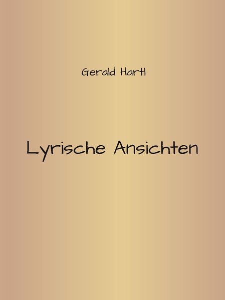 Cover von Lyrische Ansichten