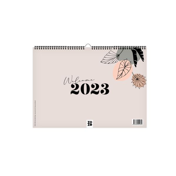 Cover von Kalender 2023, „leaves lineart“