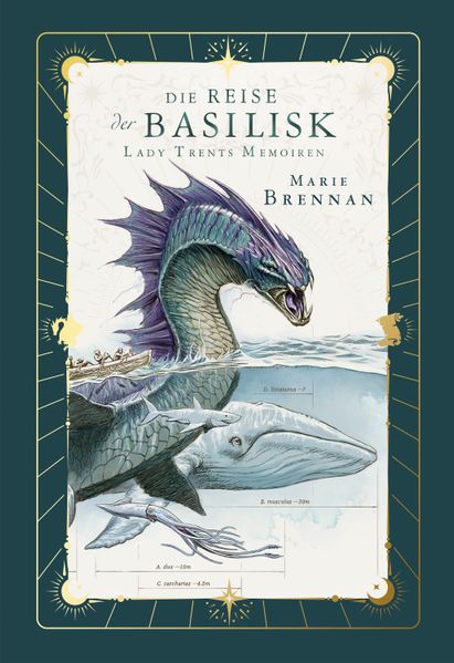 Cover von Lady Trents Memoiren 3: Die Reise der Basilisk | mit gestaltetem Farbschnitt