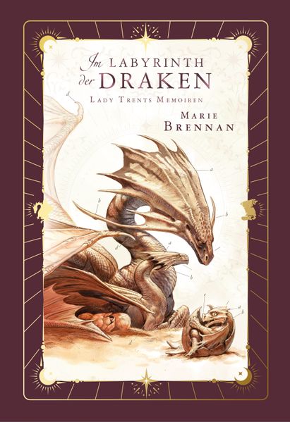Cover von Lady Trents Memoiren 4: Im Labyrinth der Draken | mit gestaltetem Farbschnitt