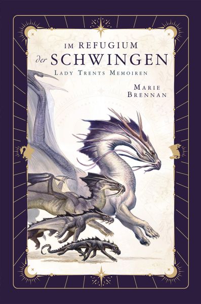 Cover von Lady Trents Memoiren 5: Im Refugium der Schwingen | mit gestaltetem Farbschnitt