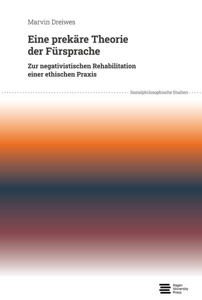 Cover von Eine prekäre Theorie der Fürsprache