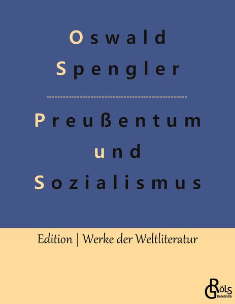 Cover von Preußentum und Sozialismus