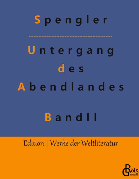 Cover von Der Untergang des Abendlandes – zweiter Band