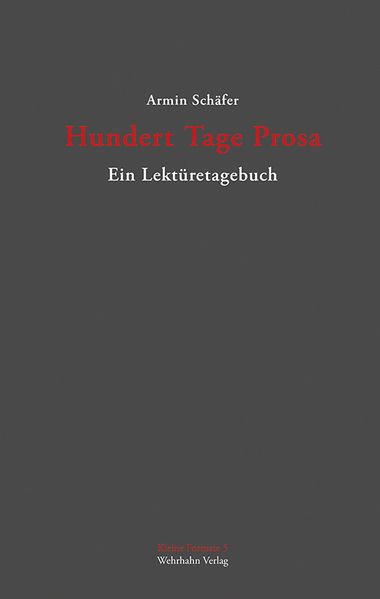 Cover von Hundert Tage Prosa