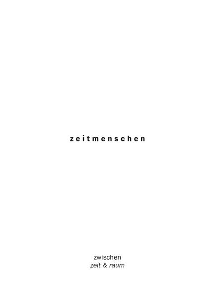 Cover von zeitmenschen