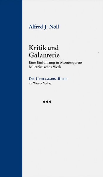 Cover von Kritik und Galanterie