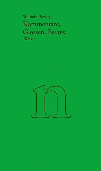 Cover von Werkausgabe Wilhelm Pevny / Kommentare, Glossen, Essays