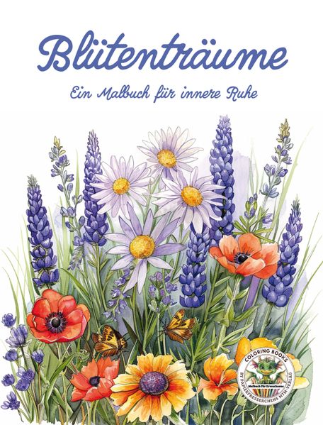 Cover von Blütenträume – Ein Malbuch für innere Ruhe