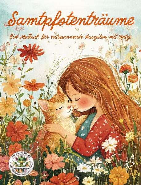 Cover von Samtpfotenträume – Ein Malbuch für entspannende Auszeiten mit Katze