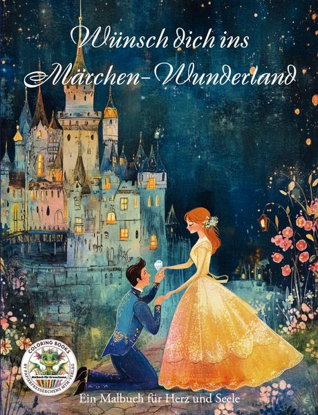 Cover von Wünsch dich ins Märchen-Wunderland – Ein Malbuch für Herz uns Seele