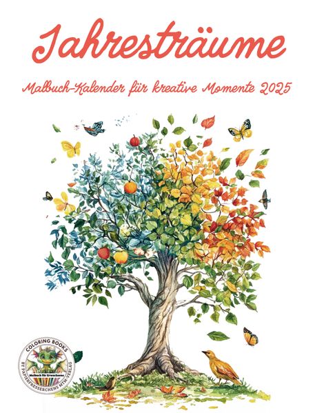 Cover von Jahresträume – Malbuch-Kalender für kreative Momente 2025