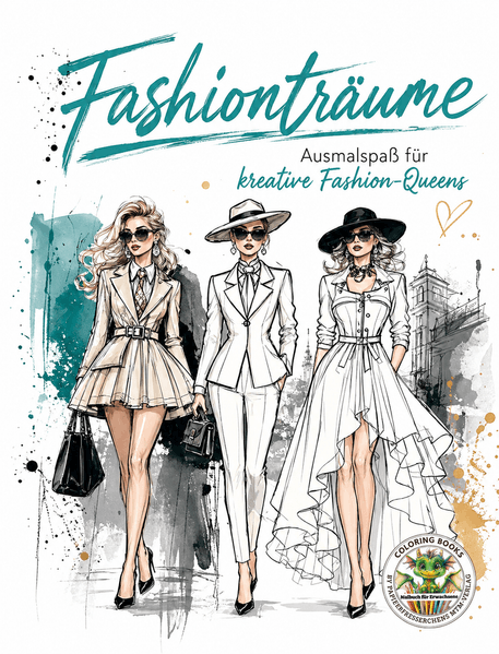 Cover von Fashionträume – Ausmalspaß für kreative Fashion-Queens