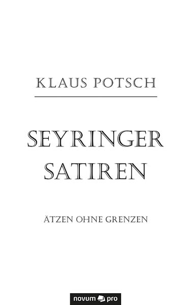 Cover von Seyringer Satiren