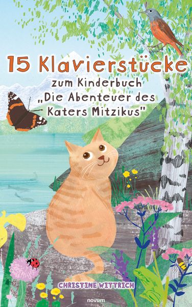 Cover von 15 Klavierstücke zum Kinderbuch „Die Abenteuer des Katers Mitzikus“