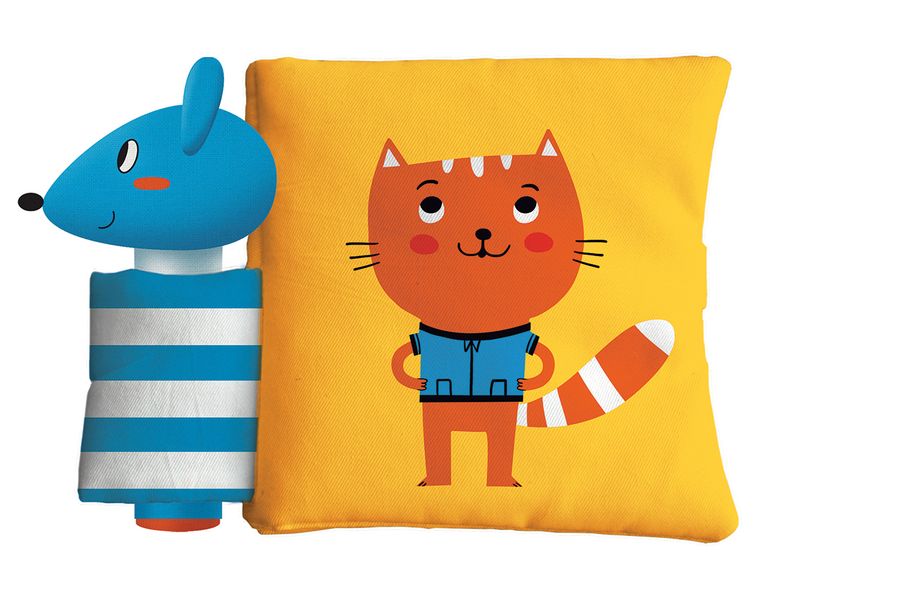 Cover von Mein Quietsche-Kuschelbuch – Katze und Maus