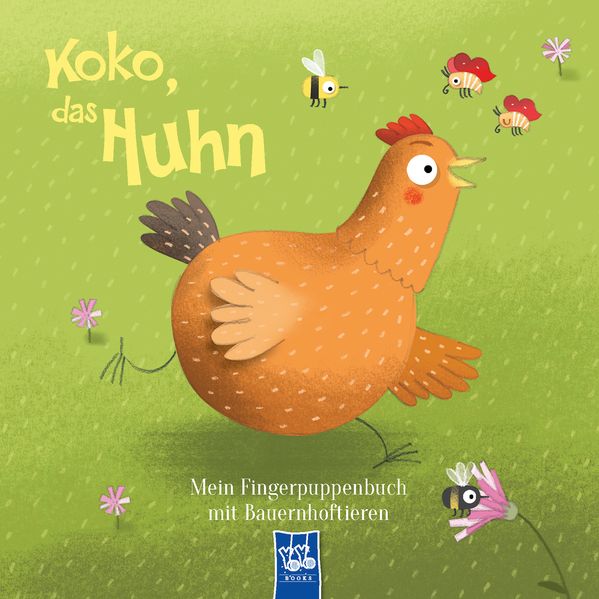 Cover von Mein Fingerpuppenbuch mit Bauernhoftieren – Koko, das Huhn