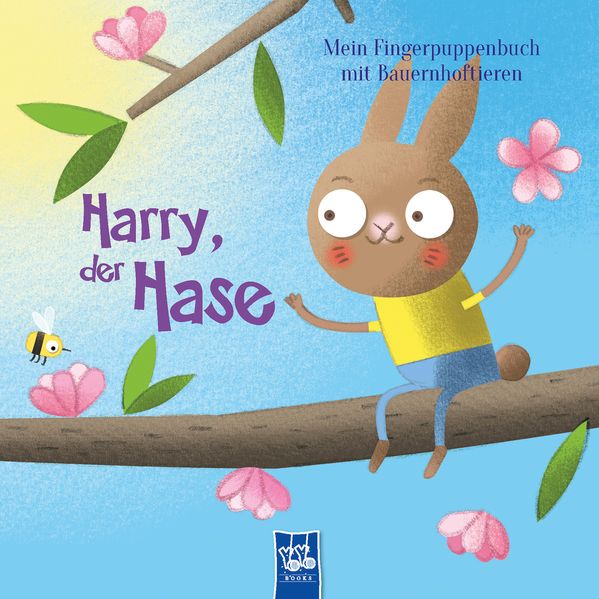 Cover von Mein Fingerpuppenbuch mit Bauernhoftieren – Harry, der Hase