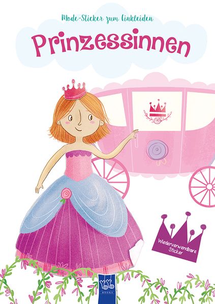 Cover von Mode-Sticker zum Einkleiden – Prinzessinnen